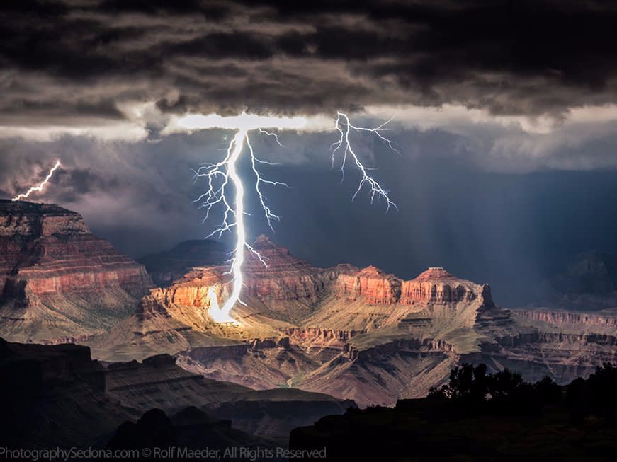 Grand Canyon Lightning Storm