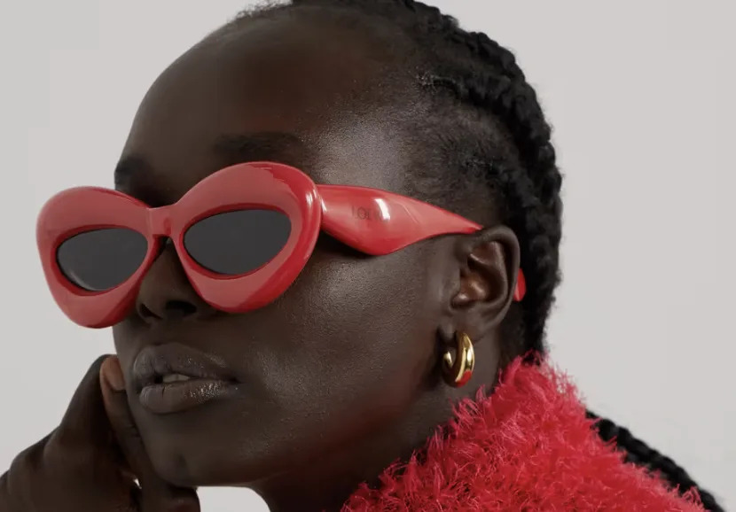 Loewe Inflated cat-eye acetate sunglasses. PHOTO: Net-A-Porter