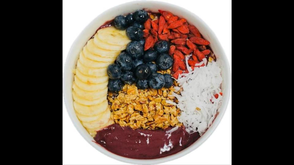 Acai bowls such as this one are on the menu at BubbleBee in Clovis.