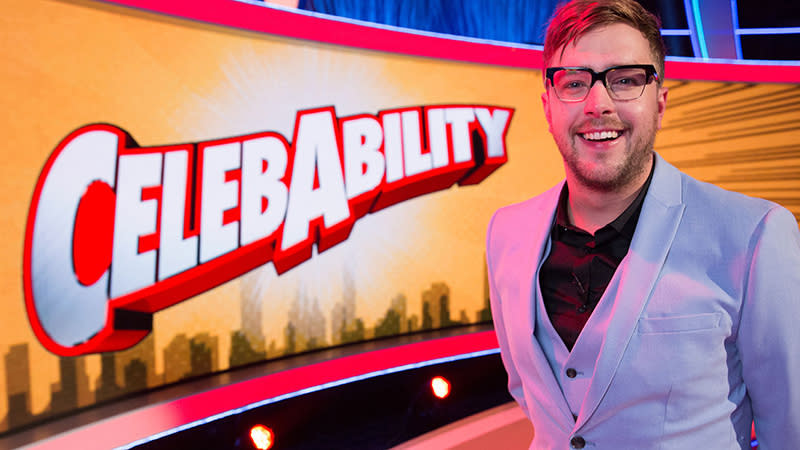 Saskia Schuster commissioned entertainment game show 'CelebAbility', fronted by 'Love Island' voiceover man Iain Stirling. (Credit: ITV)