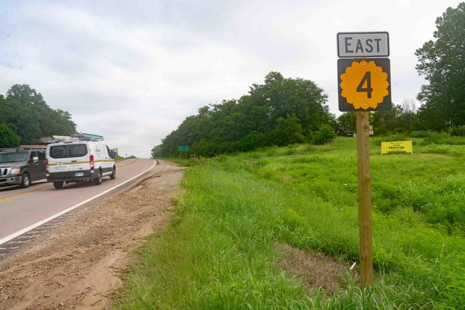 Political signs, like the one pictured here for Jeff Herrig for Jefferson County sheriff off K-4 highway, are allowed on Kansas highways as long as they aren't on the immediate right of way.