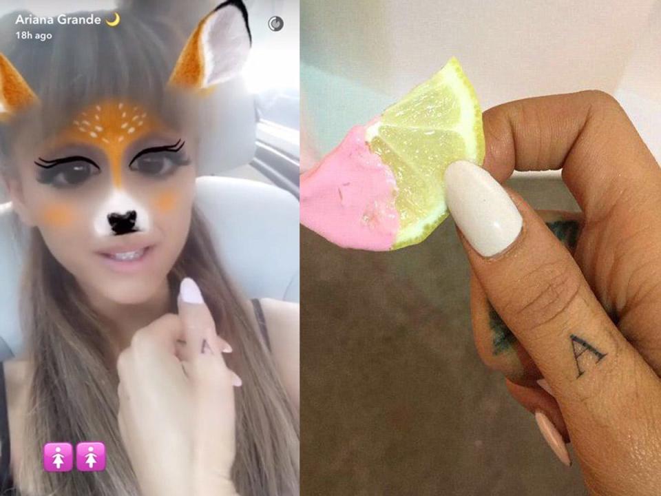 ariana grande a tattoo