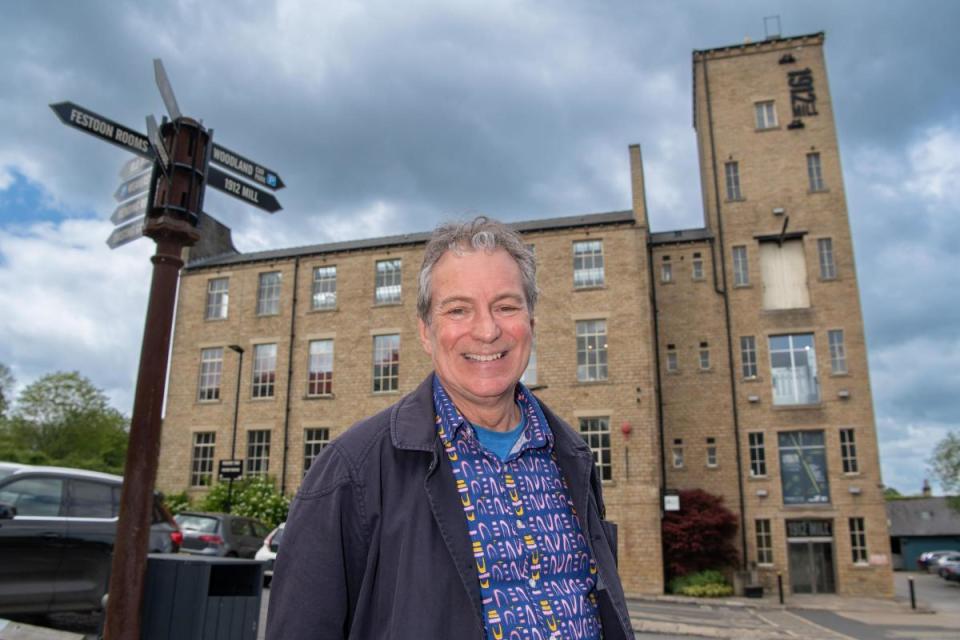 Actor John Middleton at Sunny Bank Mills in Farsley where Emmerdale used to be filmed <i>(Image: Sunny Bank Mills)</i>