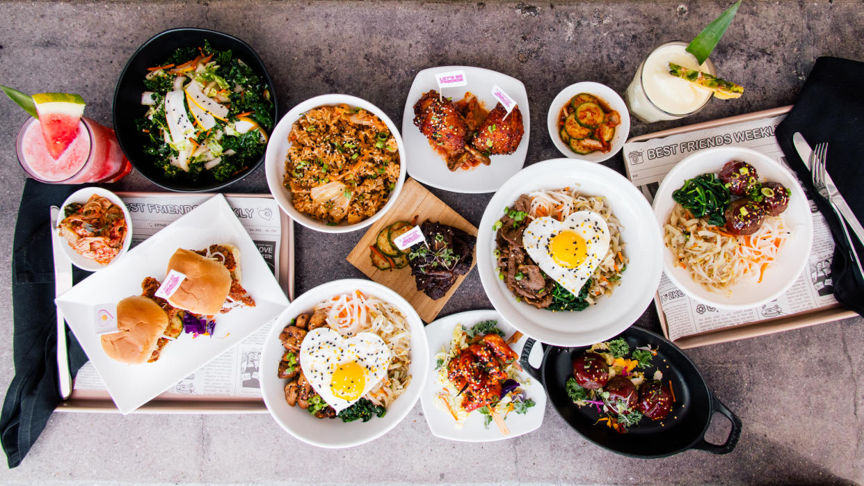 Family recipes with a contemporary twist make up the menu at Korean barbecue restaurant 2 Korean Girls. (Photo: 2 Korean Girls/Amanda Julca)