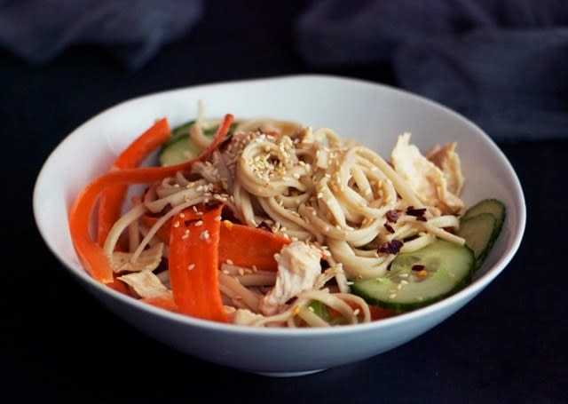 Shredded Chicken Breast and Noodle Salad