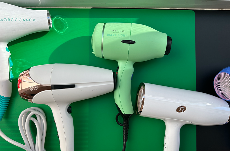 WWD Shop editors review top hair dryers in our New York City offices.