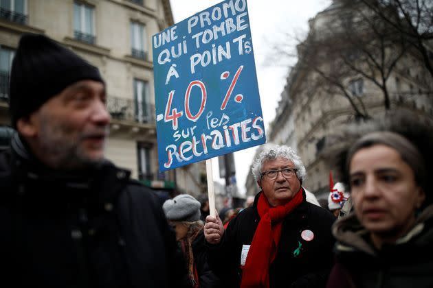 Dans la manifestation parisienne, jeudi.