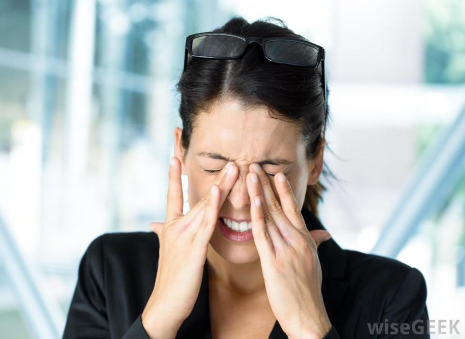 Prolonged usage of the computer can lead to eye strain and headaches. Credit: wisegeek.com