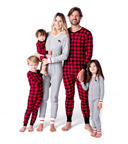 Super Bowl Green Plaid Family Christmas Pajama Set - Family