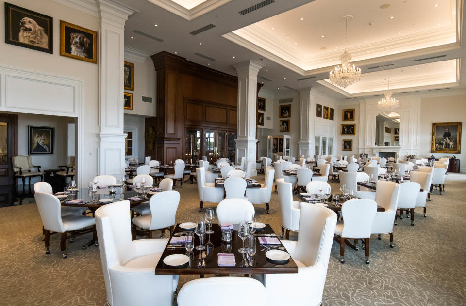 The dining room at Stirrups, which is located inside The Equestrian Hotel at the World Equestrian Center.