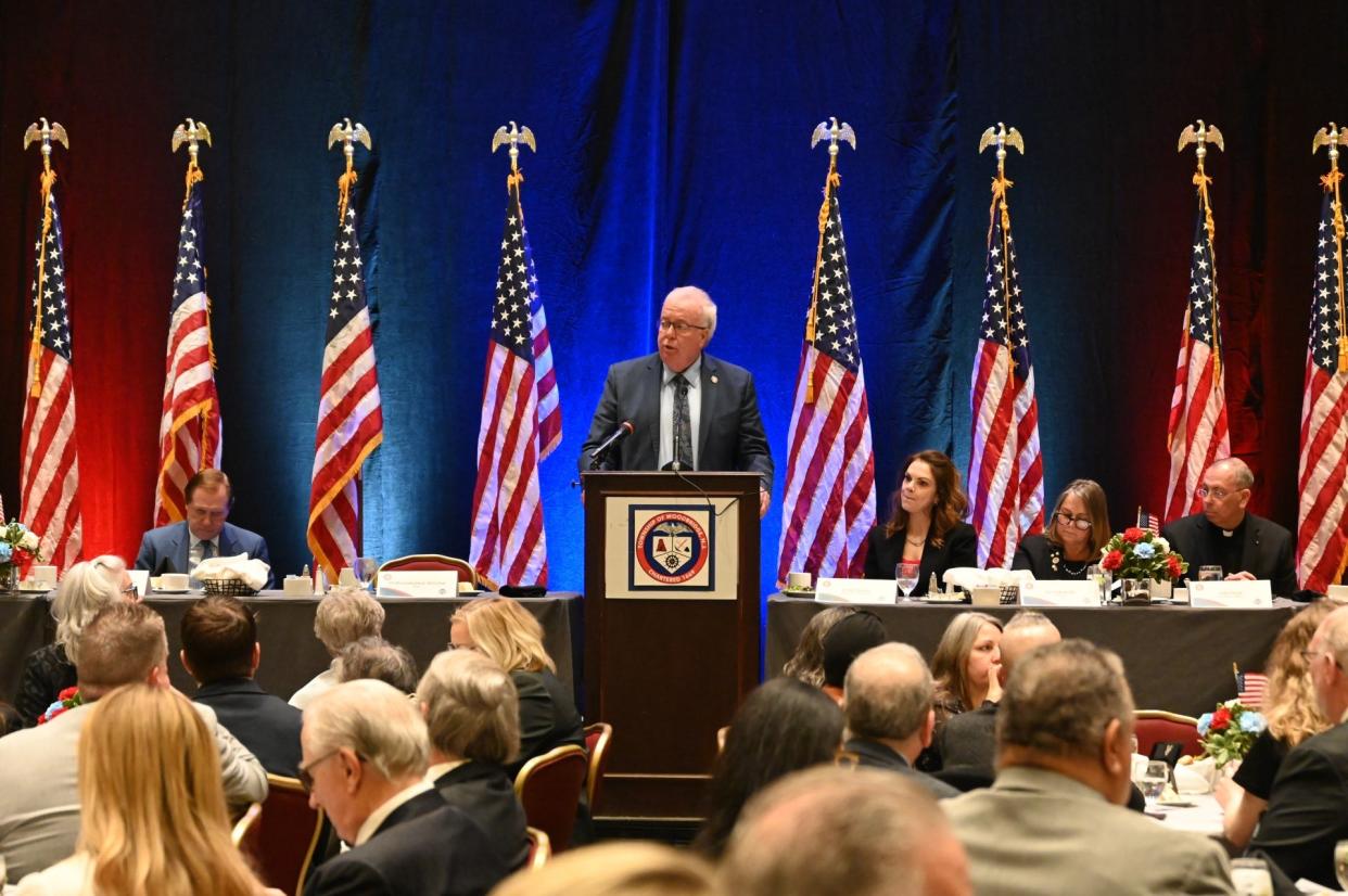 Woodbridge Mayor John McCormac delivers his 2024 State of the Township address.