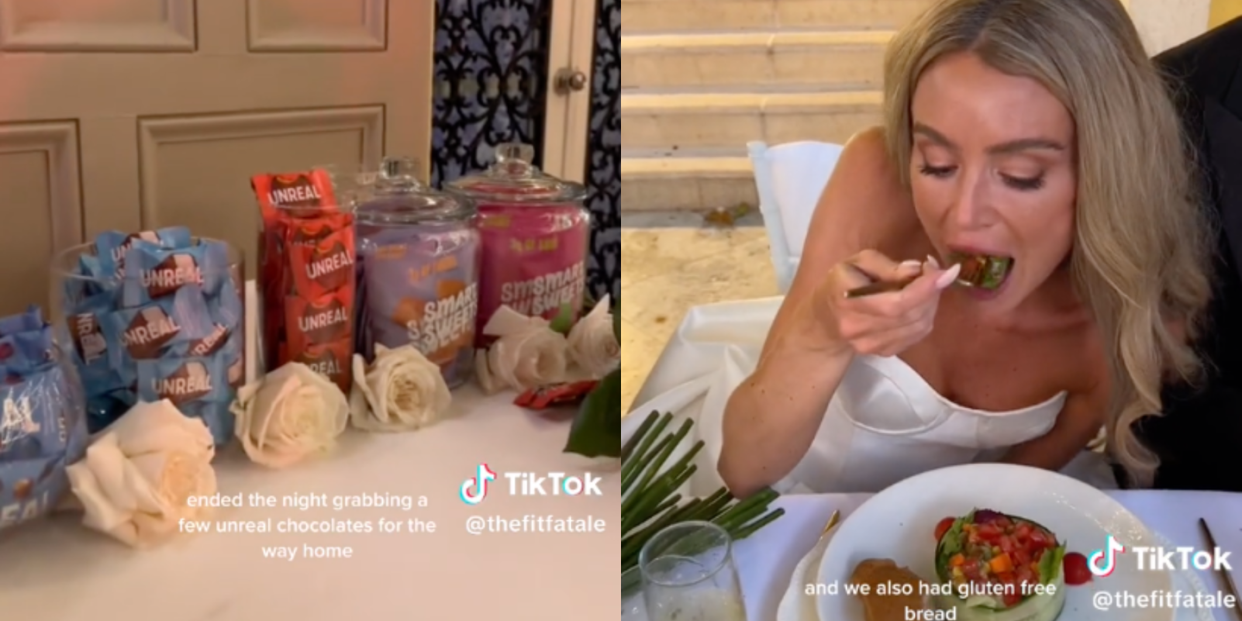 the internet is freaking out about this bride's wedding day diet