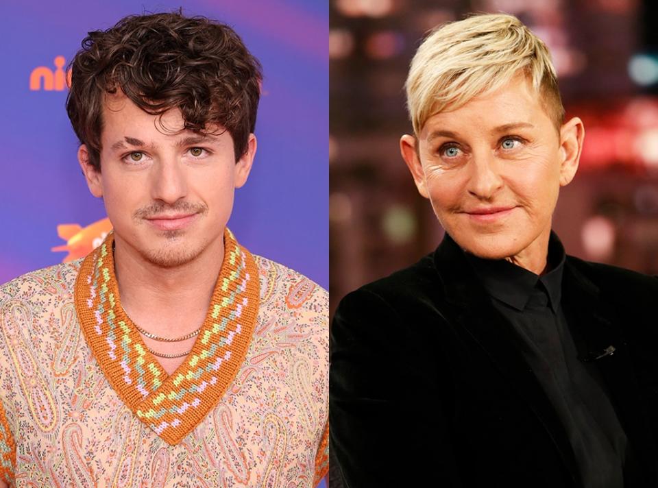 Charlie Puth and Ellen DeGeneres