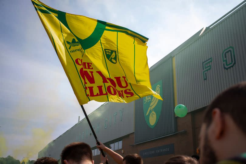 A Leeds United fan was attacked outside Carrow Road on Sunday afternoon -Credit:MI News/NurPhoto via Getty Images