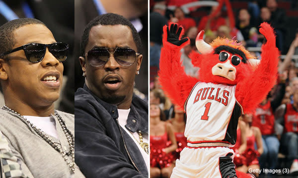 Chicago Bulls mascot Benny the Bull dances with a fan during the NBA  News Photo - Getty Images