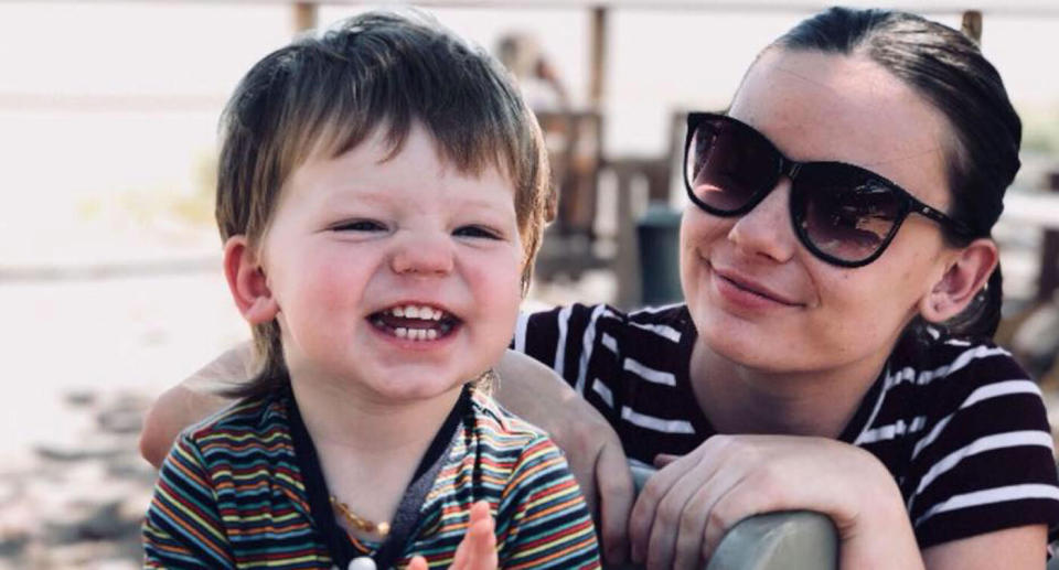 Ruben, 2, pictured with his mother Natasha Scott. Source: Facebook