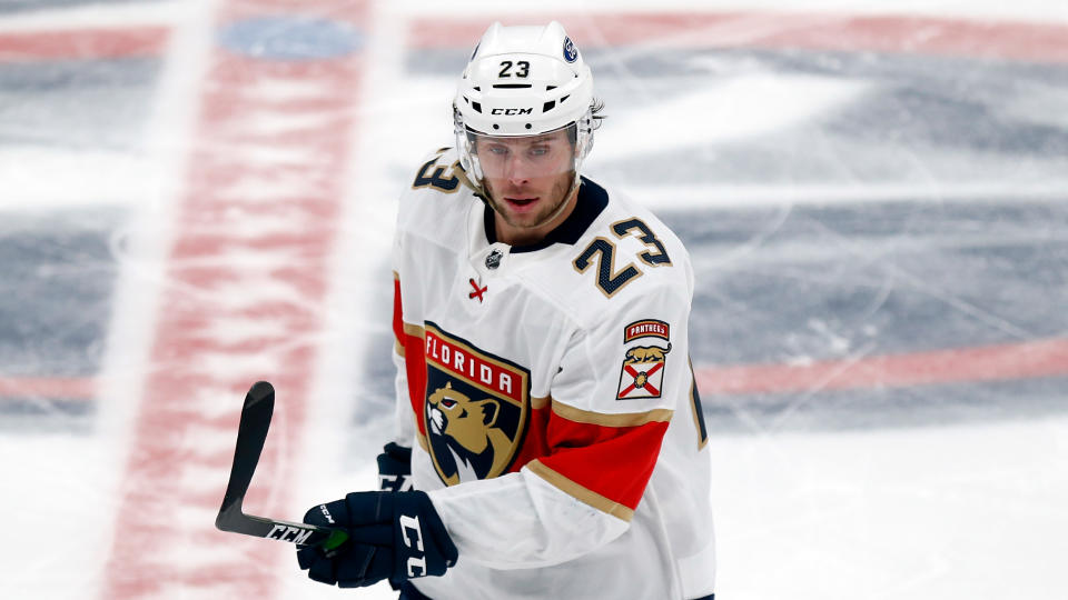 Florida Panthers forward Carter Verhaeghe 