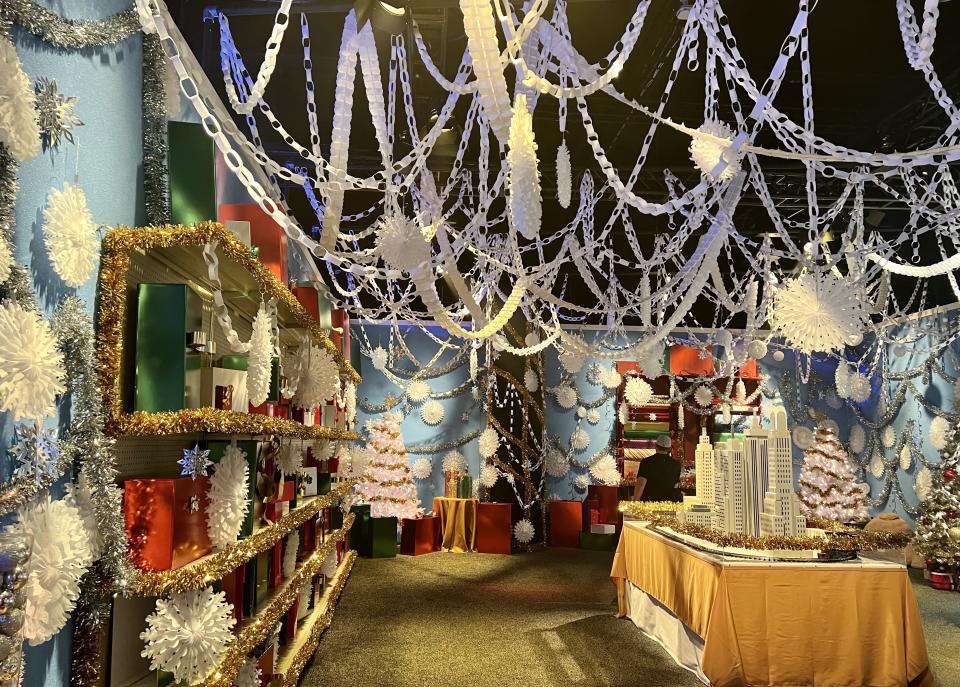 Gimbels department store comes to life in this scene, which shows Buddy's handiwork after staying up all night to decorate for Santa's arrival. (Photo: Terri Peters)
