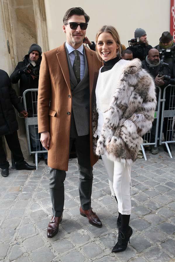 Olivia Palermo and Johanes Huebl