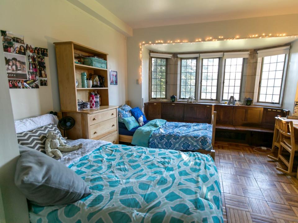 A dorm room at Bryn Mawr College.