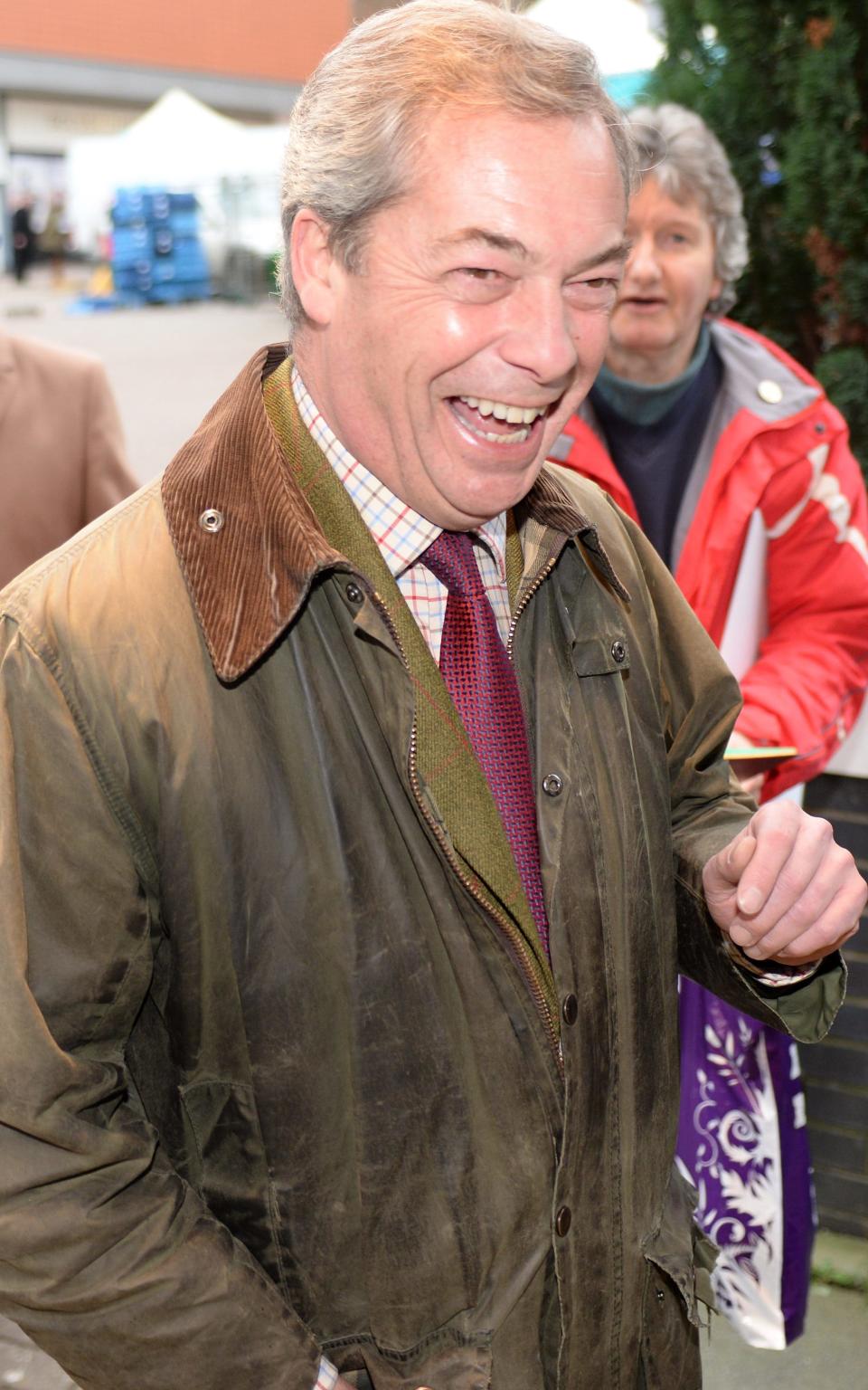 Nigel Farage egged in street as wife reveals couple have been living 'separate lives for years'