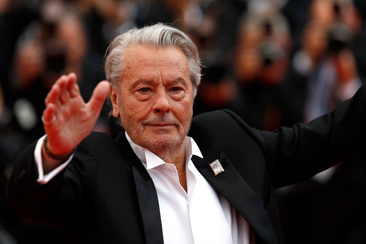 Delon passed away peacefully in his home in Douchy, surrounded by his three children and his family (Getty Images)