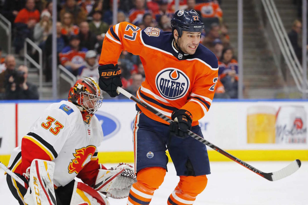 Milan Lucic has reportedly been traded from the Edmonton Oilers to the Calgary Flames in exchange for James Neal. (Perry Nelson-USA TODAY Sports)