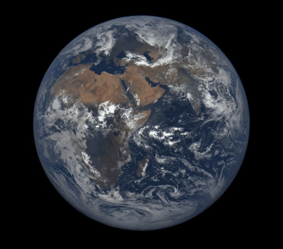 A day in the life of Earth, as seen from a million miles away through the lens of NASA’s Earth Polychromatic Imaging Camera (EPIC), affixed to NOAA’s Deep Space Climate Observatory (DSCOVR).