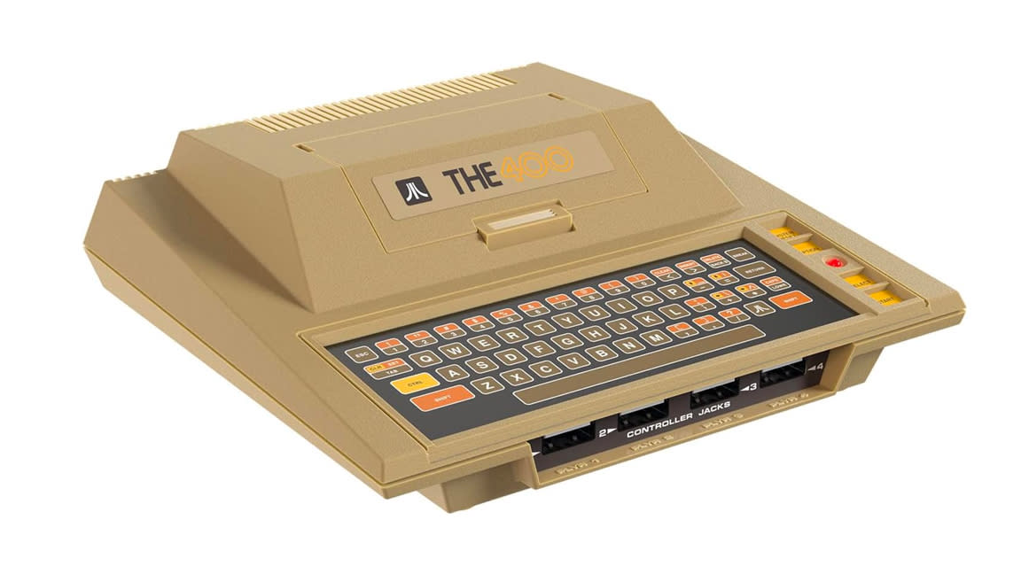  Atari 400; a retro computer. 