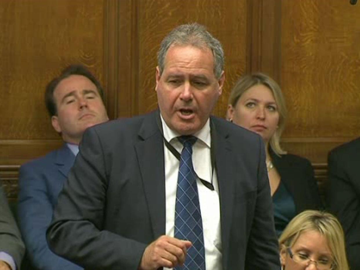 Bob Blackman asking Prime Minister David Cameron a question during Prime Minister's Questions in the House of Commons in 2011: PA