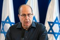 Israeli Defence Minister Moshe Yaalon, pictured in May announcing his resignation from the government