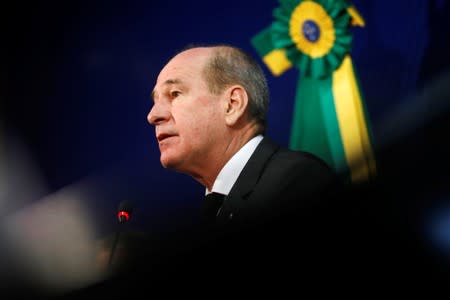 Brazil's Defence Minister Fernando Azevedo e Silva speaks during a news conference in Brasilia