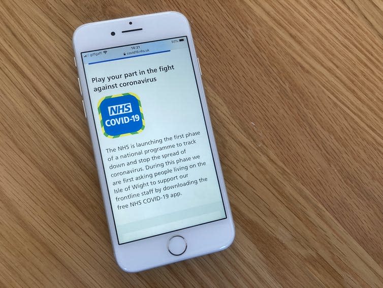 <span class="caption">The NHS COVID-19 app is being trialled on the Isle of Wight.</span>