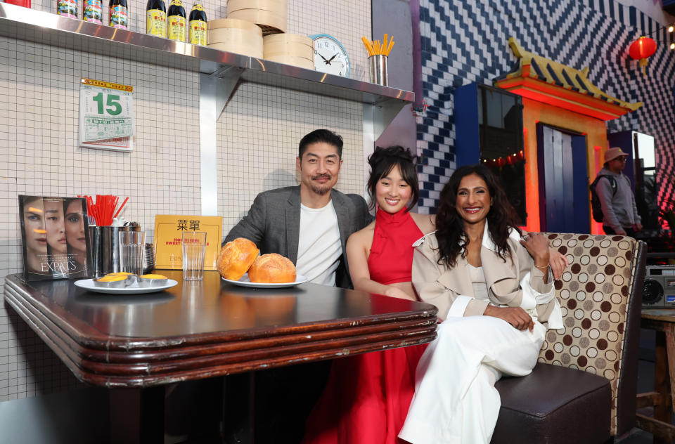 Brian Tee, Ji-young Yoo and Sarayu Blue