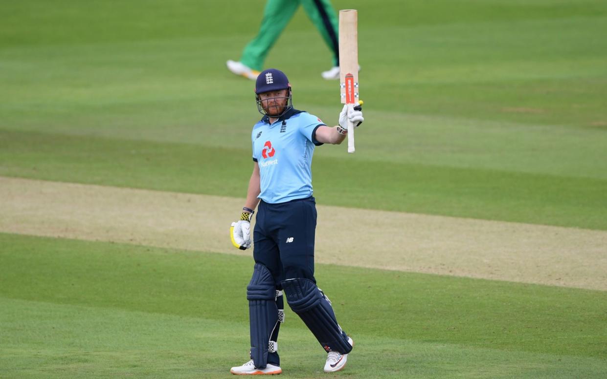 Jonny Bairstow equalled the fastest ODI half-century by an England player - GETTY IMAGES