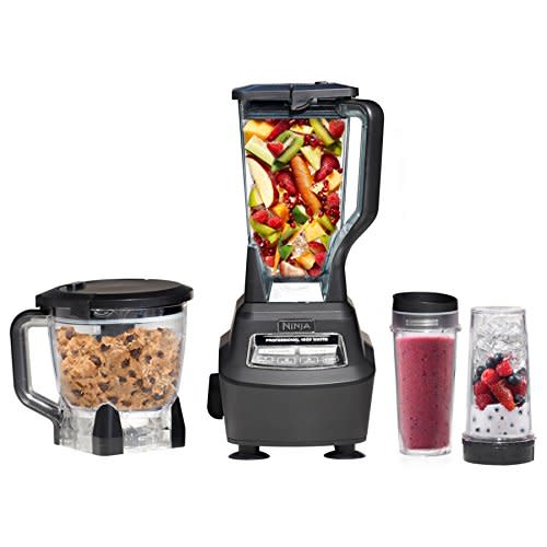 Ninja BL770 Mega Kitchen System, 1500W, 4 Functions for Smoothies, Processing, Dough, Drinks &…