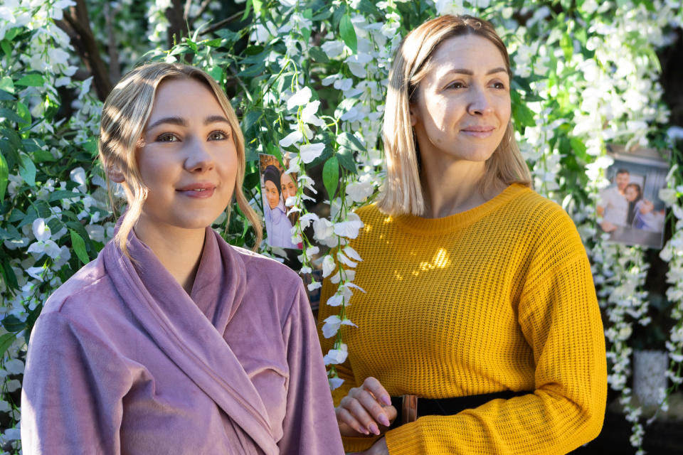 Peri Lomax pictured with Donna Marie Quinn.