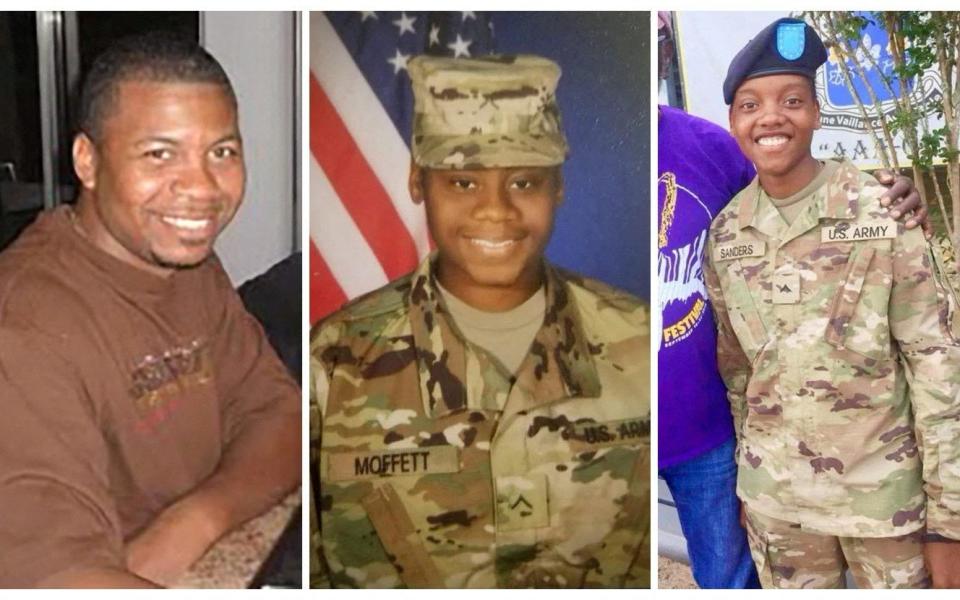 U.S. Army Reserve Sgt. William Jerome Rivers, Spc. Breonna Alexsondria Moffett and Spc. Kennedy Ladon Sanders