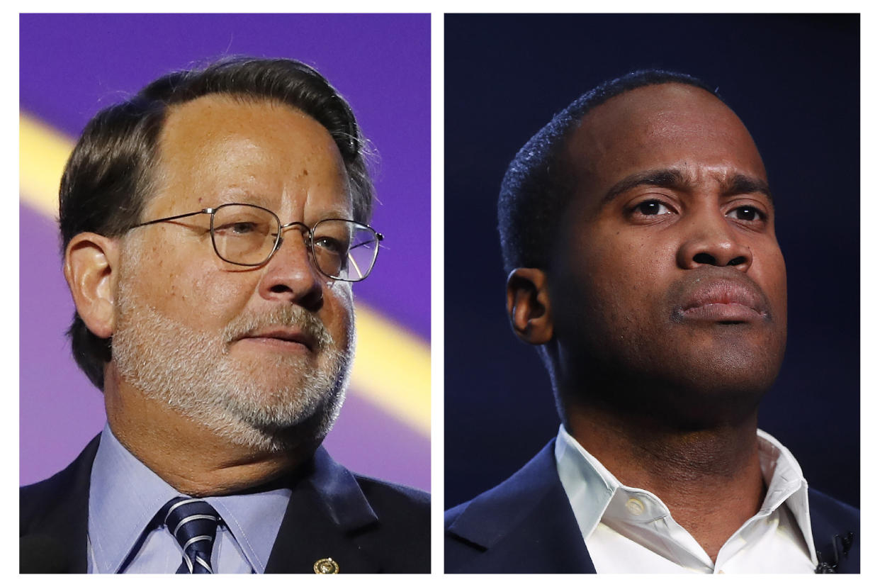 Democratic Sen. Gary Peters and Republican Senate candidate John James are running in a race that campaign finance experts project will top a staggering $100 million price tag by Election Day. (Photo: ASSOCIATED PRESS)