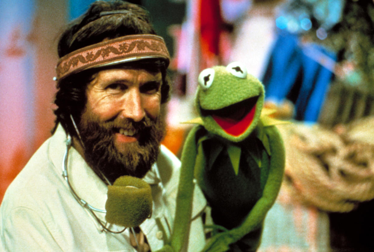 Jim Henson and his signature creation, Kermit the Frog, on the set of The Muppet Show (Photo: TriStar Pictures/Courtesy Everett Collection)