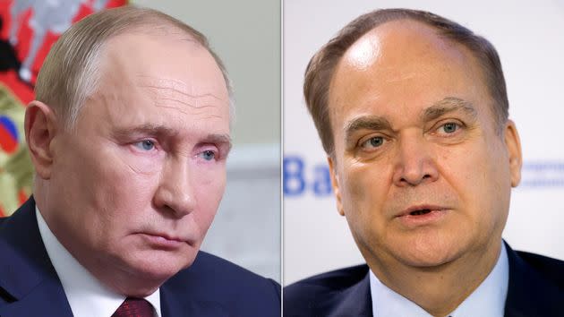 Vladimir Putin and Anatoly Antonov