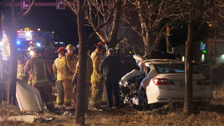 East Gwillimbury man, 55, critically injured after car veers off Highway 400 in Vaughan