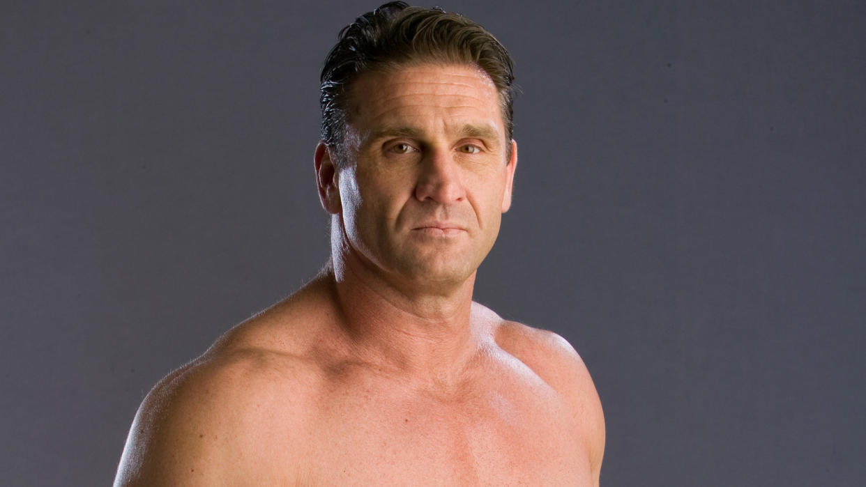 LAS VEGAS, NV - FEBRUARY 03:  Ken Shamrock poses for a portrait on February 3, 2006 in Las Vegas, Nevada.  (Photo by Josh Hedges/Zuffa LLC/Zuffa LLC via Getty Images) 