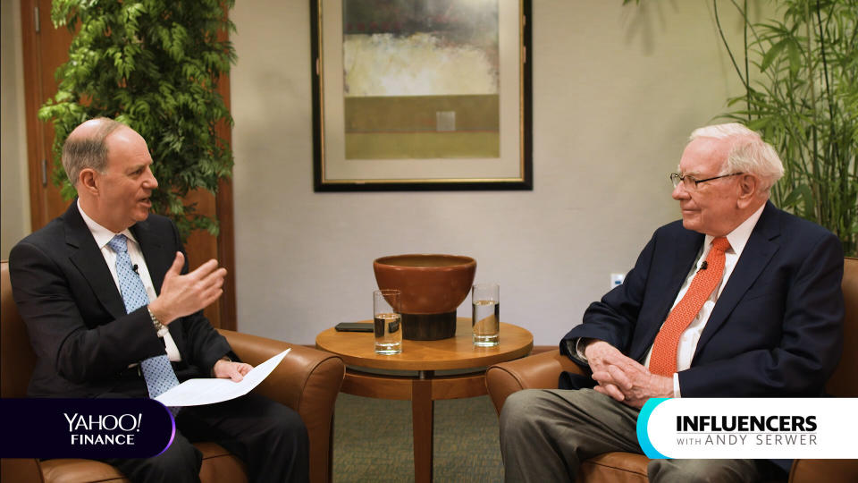 Yahoo Finance's editor-in-chief, Andy Serwer, speaks to Warren Buffett.