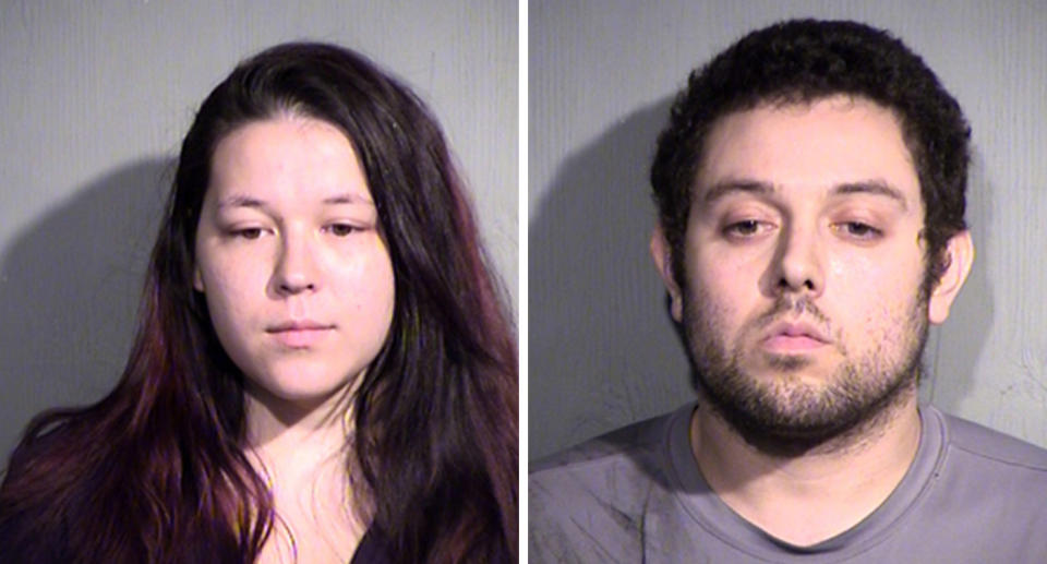 Arizona couple Alsatia Inks and Zachary Pachec facing child abuse and endangerment charges after children found in filthy conditions.