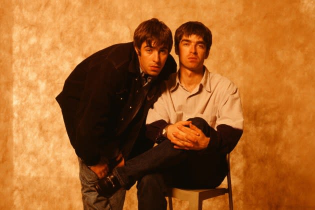 Liam Gallagher and Noel Gallagher of Oasis. - Credit: Getty Images