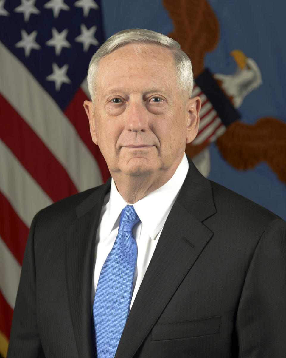 美國前國防部長馬提斯（James Mattis）   圖： a work of a U.S. military or Department of Defense employee　(Public Domain)