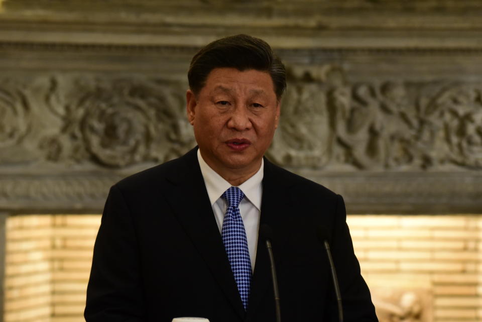 China has 290 warheads in its arsenal, which are made up of land-based, submarine and aircraft weapons - although none of them are deployed. The country is currently building a land-based ballistic missile that has a longer target range (<em>Picture: China President Xi Jinping (Getty)</em>