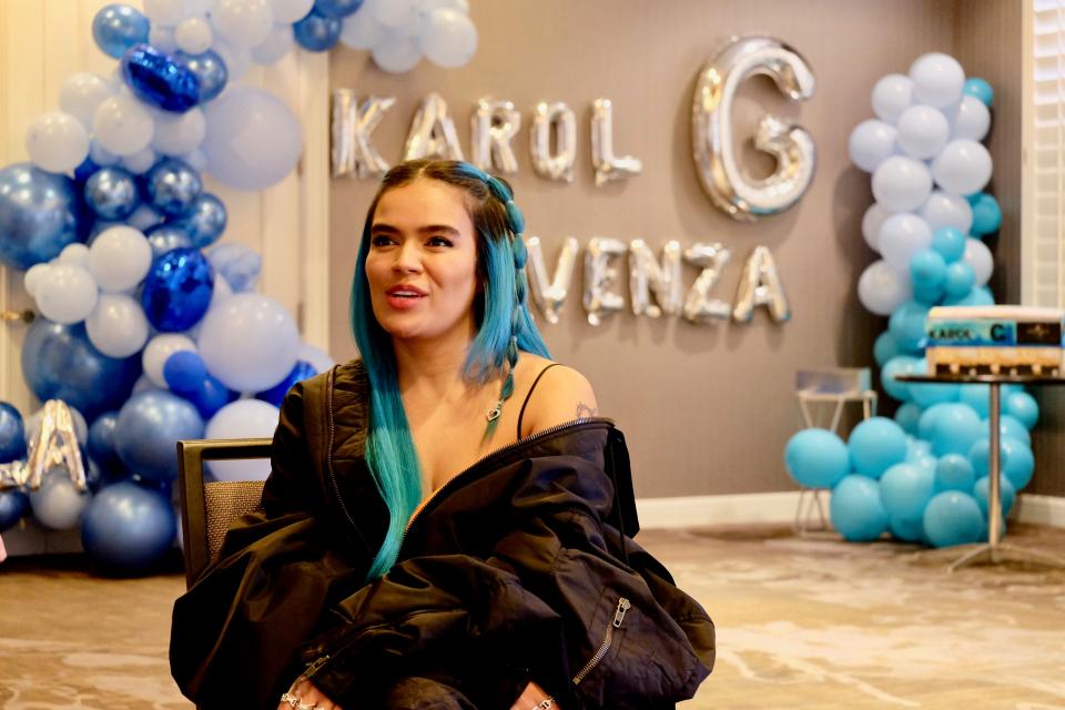 Colombian singer Karol G spoke with The Desert Sun on April 23, 2022 ahead of her second performance at the Coachella Valley Music and Arts Festival in Indio, Calif.