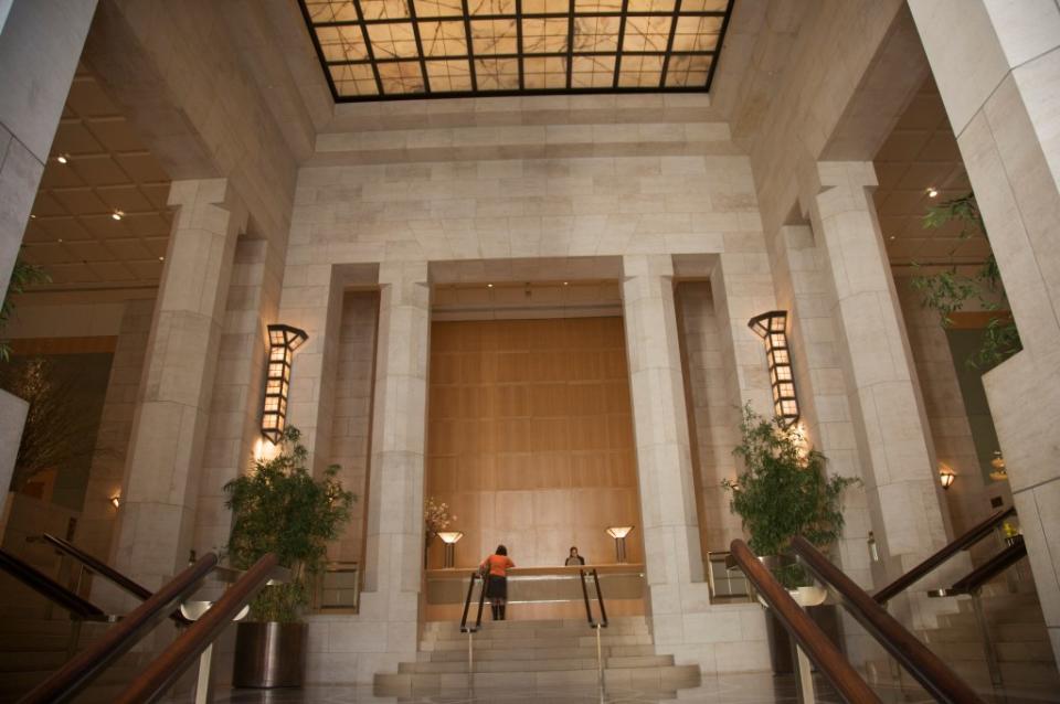 Entrance to The Four Seasons Hotel via Getty Images